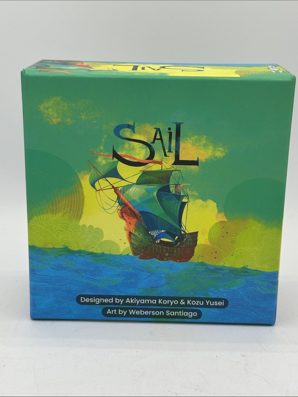 Sail cooperative 2-player trick-taking board game